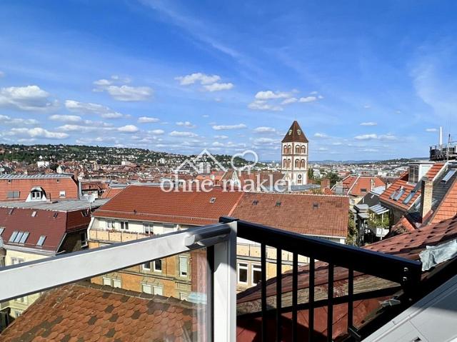 Seltene Gelegenheit im KfW Denkmal: DG Altbau Maisonette, Panoramablick, TOP Ausstattung ERSTBEZUG