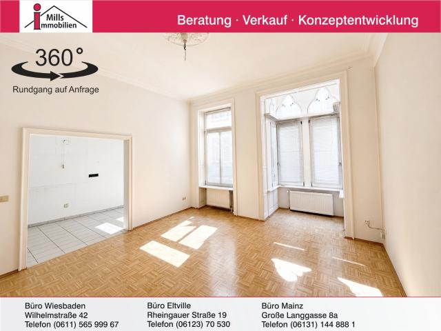 Seltene Gelegenheit in der Mainzer Altstadt: Großzügige Altbauwohnung mit schöner Dachterrasse
