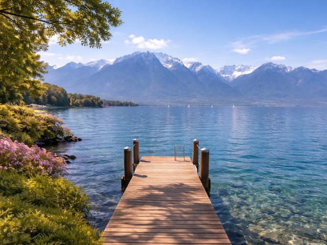 Seltenes Grundstück am Wasser – Kanton Vaud