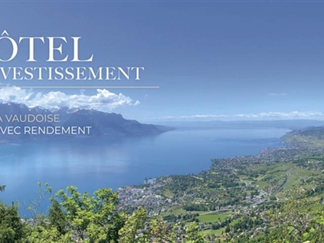Seltenes Hotel mit Mietrendite – Waadtländer Riviera, Seeufer