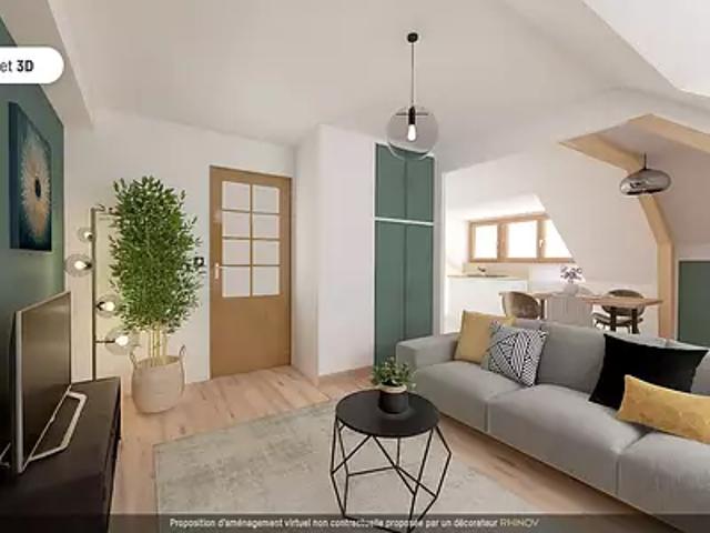 Sélestat 67600 Achat / Vente appartement 3 pièces t3 au dernier étage