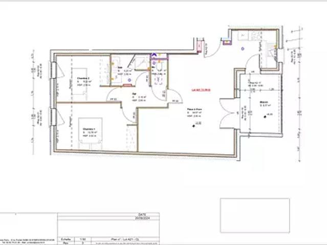 Septème 38780 Achat / Vente appartement 3 pièces t3 au dernier étage