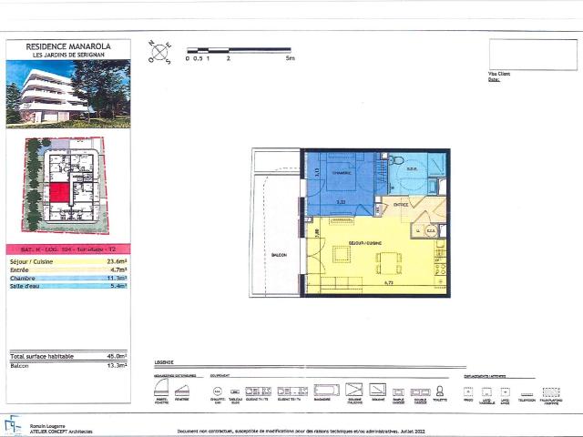 Serignan T2 45 m² FDI Services Immobiliers