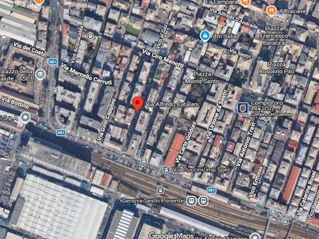 Sestri ponente 2 camere da letto con ampio balcone