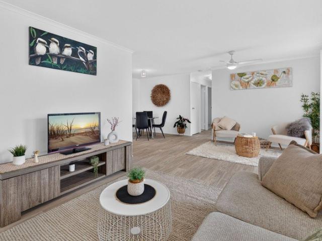 Set high on corner block in quiet location