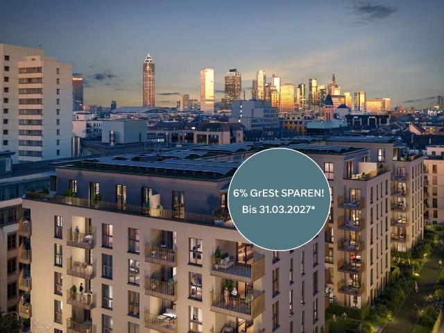 Skyline Blick inklusive – 4 Zimmer Penthouse mit 6 % Grunderwerbsteuer geschenkt!