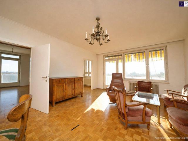 SKYLINE FEELING ÜBER DEN DÄCHERN VON GRAZ! Großzügige 4 Zimmer Wohnung mit 3 Balkonen in Bestlage mit unverbaubarem Fernblick