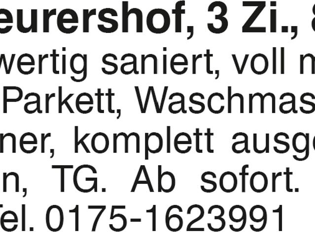 SHA Teurershof, 3 Zi 84 m2