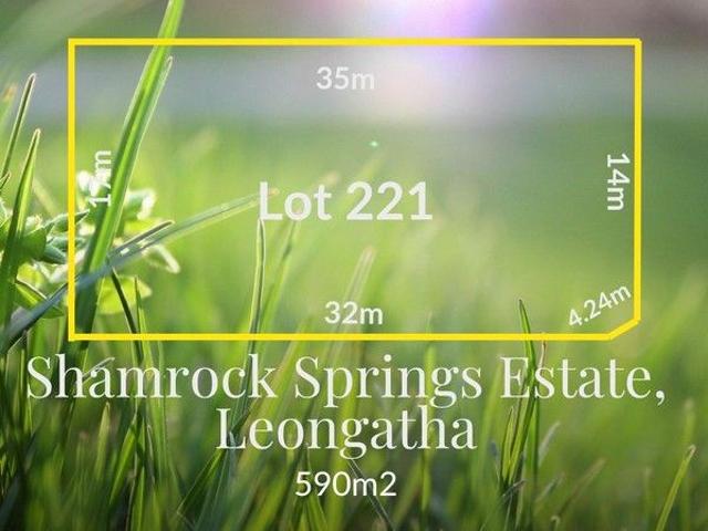 SHAMROCK SPRINGS STAGE 1B NOW SELLING