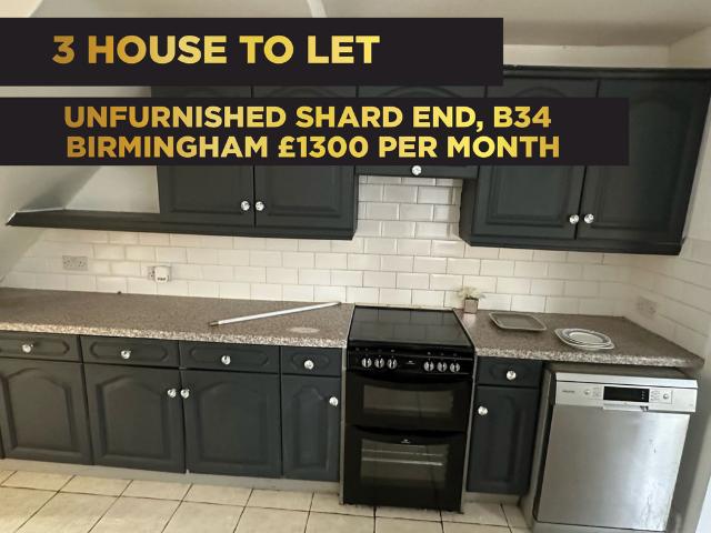 Shard End Crescent, Birmingham B34 3 bed terraced house to rent £1,300 pcm £300 pw