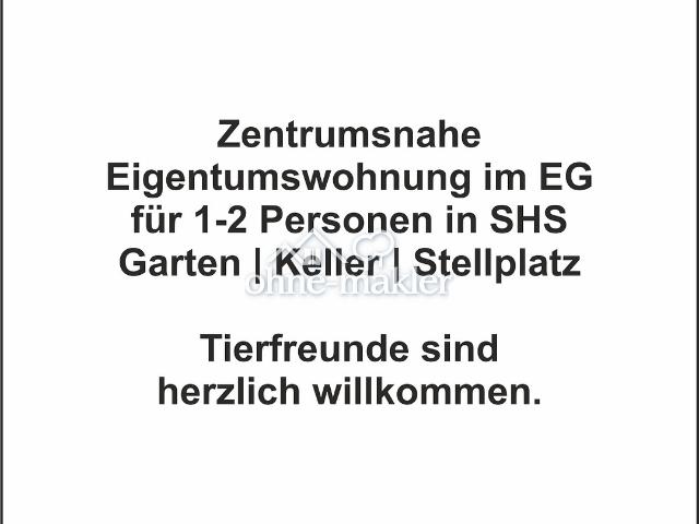SHS zentrumsnah: ETW Bj. 2023 im EG | 2,5 ZKB ca. 70 m² | Keller+Garten, optional Stellplatz
