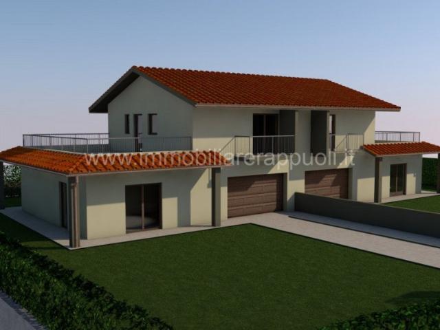 Sinalunga vendesi villetta a schiera bifamiliare da realizza. 90m² Sinalunga