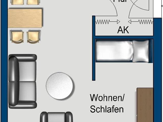 Singlewohnung, mit Terrasse und Mietergarten ruhige und sehr schöne Wohnlage