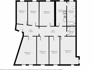 Single bedroom in a 7 bedroom apartment in Spandau