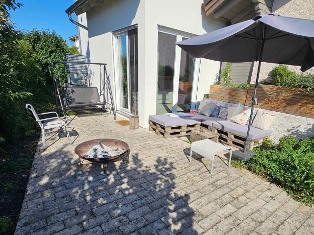 Single family house with designer interior, private terrace and view