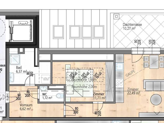 Projekt Leopold: Dachterrassenwohnung für Anleger UNVERBAUBARER AUSBLICK im 2. DG mit 10 m2 DACHTERRASSE hell und ruhig provisionfrei barrierefrei Lift PV Anlage und Wärmepumpe