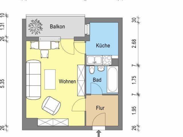 Single Wohnung wartet auf Sie!
