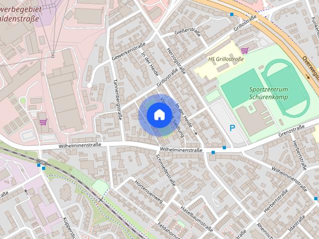 Singles und Paare aufgepaßt! Lichtgeflutete 2 Zimmer Wohnung mit Balkon in Gelsenkirchen Mitte