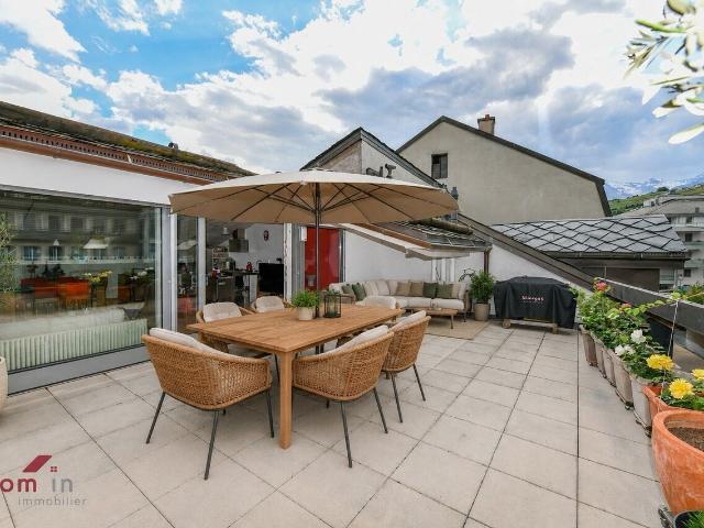 SION, 6,5 Zimmer Doppelhaus Terrasse von 48 m² – Altstadt