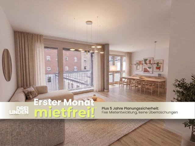Sichern Sie sich Ihren KÜCHENZUSCHUSS: Weitläufige 3 Zimmer Wohnung mit BALKON im Neubauprojekt DREILINDEN Living