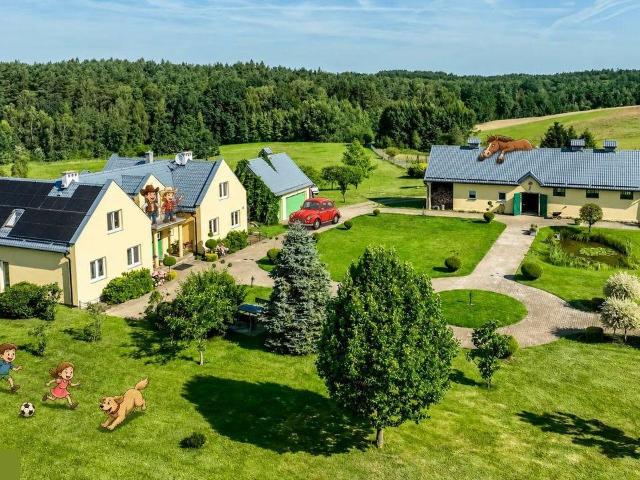 Na sprzedaż siedlisko 545 m² z domem, stajnią i działkami