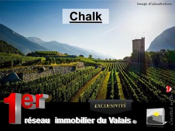 SIERRE/ ich bin CHALK Reben an Drähten in der 1. Zone auf +4 700 m²