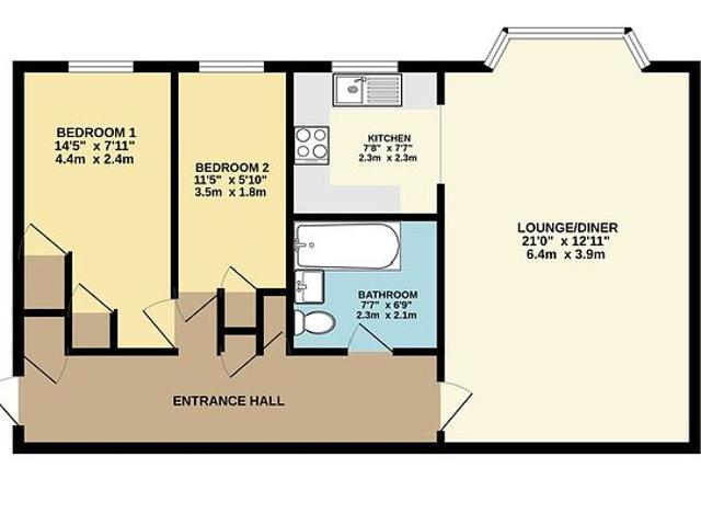 Sigrist Square, Kingston Upon Thames. KT2 6JT. £1850 PCM. Two Bedroom 1st Floor Apartment With Allocated Parking
