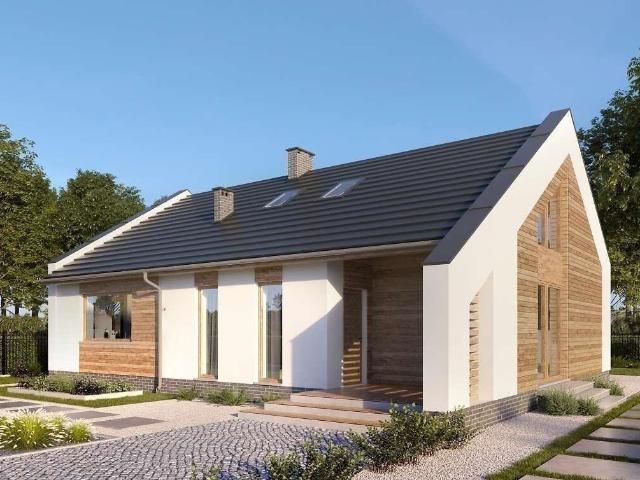Nowoczesny dom 130 m² w stanie deweloperskim, duży salon polecam!