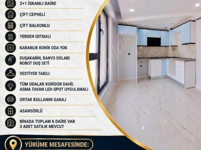 SIRMA CADDESİ YAKININDA İSKANLI SIFIR 2+1 LÜX YAPIM DAİRELER