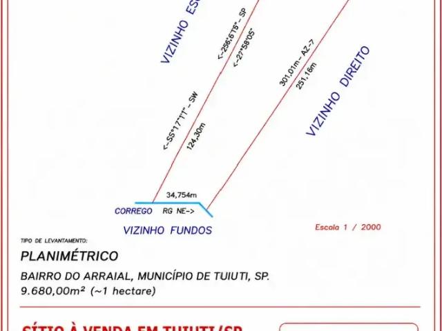 Sítio / Chácara para Venda em Tuiuti/SP Arraial 4 Quartos