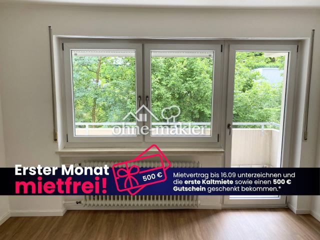 SOMMER, SONNE, SPAREN: Moderne 3 Zimmer Wohnung mit viel Licht, EBK und sonnigem BALKON