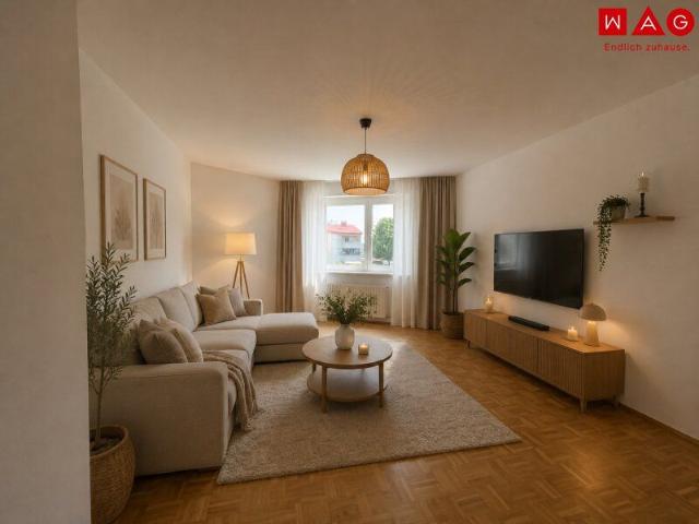 SOMMERAKTION 1 Monat keine Miete bezahlen! 3 Raum Whg. mit praktischer Aufteilung und perfekter Infrastruktur in Linz/Wegscheid Eigener TG Abstellplatz ACHTUNG Mietvertrag auf 10 Jahre befristet!