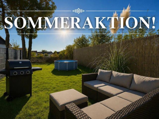 SOMMERAKTION! Modernes Reihenhaus vollständig möbliert und einzugsbereit BJ 2018 3 Zimmer ca. 64m² gew. NFL gepflegter Garten inkl. PKW Stellplatz