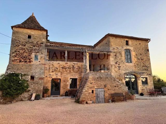 Somptueuse maison de maître avec gîte, dépendances et piscin. 310m² Villefranche du Périgord