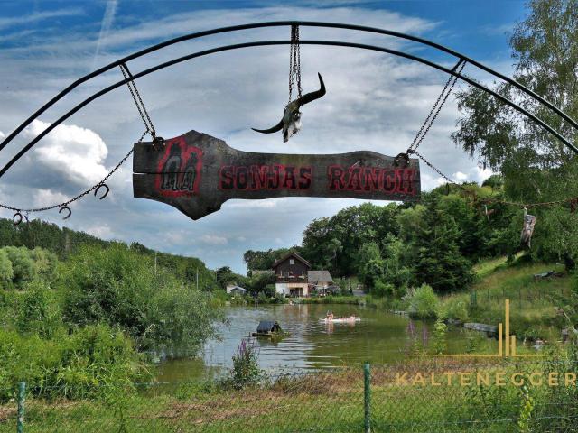 SONJAS RANCH Pferdehof mit Teich und Haus auf Pachtgrund KRITZENDORF