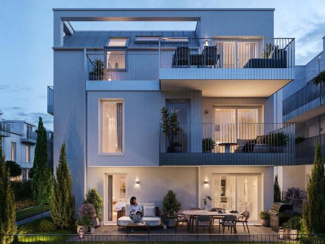 Sonniges Dachgeschoss Apartment mit 11,60 m² Terrasse nahe der Alten Donau – Photovoltaik & Erstbezug