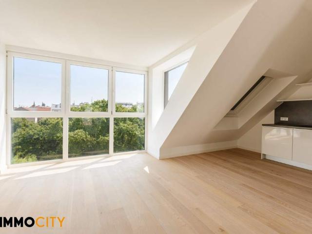 Erstbezug im Dachgeschoss – großzügige Wohnung mit 33,50 m² Südwest Dachterrasse am Erlachplatz