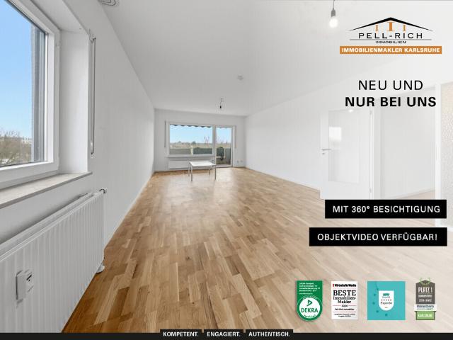 SONNENGLÜCK: Stilvolle 3 Zimmer Wohnung mit Balkon in Neureut zur Vermietung