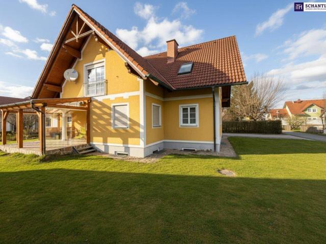 SONNENLAGE Neuwertiges ca. 160m2 großes Traumhaus mit idyllischem Garten + Terrasse, 2 Garagen & Top Ausstattung in Ruhelage