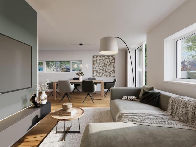 SonnenQuartier 4.0 Eckreihenhaus mit großem Garten und Tiefgarage in Neumarkt am Wallersee