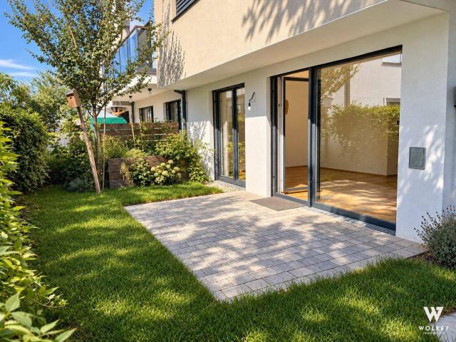 Sonnige Neubau Gartenwohnung mit Terrasse & Garten | Exklusive Ausstattung | Nähe U2