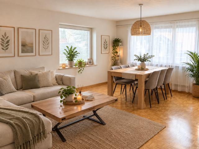 Sonnige + günstige 3 Zimmer Wohnung im Zentrum von Aadorf