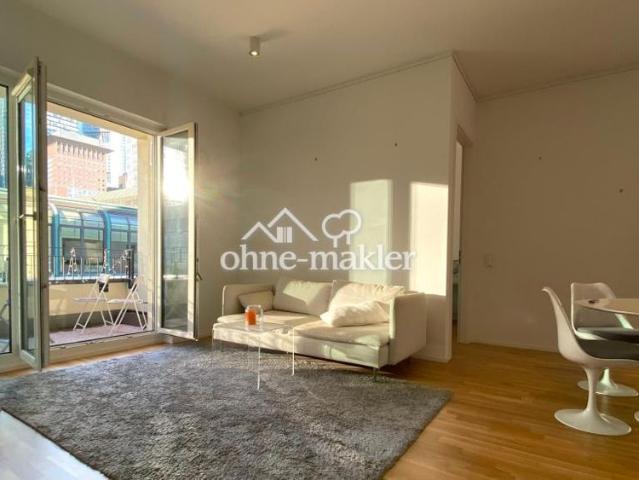Möblierte 2,5 Zimmer Wohnung | Skylineblick | Nähe Bankenviertel | Tiefgaragenplatz