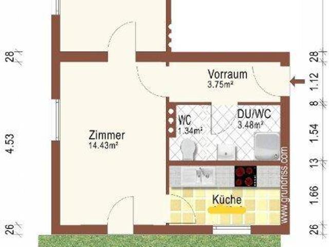 Sonnige und leistbare Gartenwohnung provisionsfrei auf www.riedersbach.com