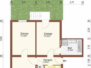 Sonnige und leistbare Gartenwohnung provisionsfrei auf www.riedersbach.com