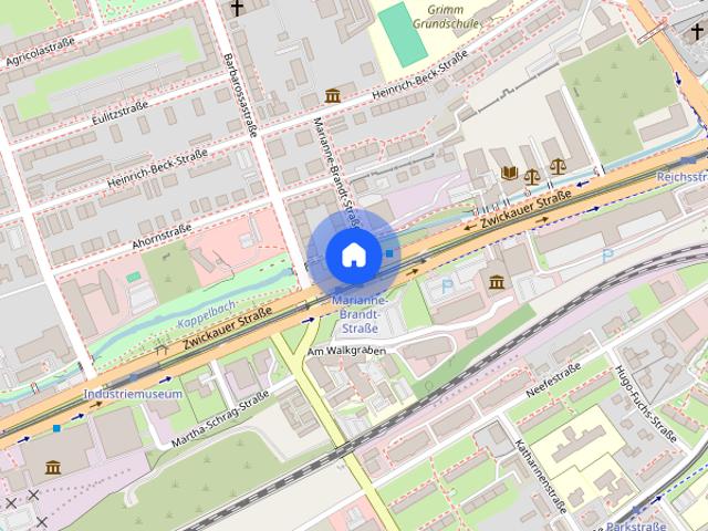 ! Sonnige West Terrasse zum Innenhof ! gemütliche 3 Zimmer Wohnung auf dem Chemnitzer Kaßberg