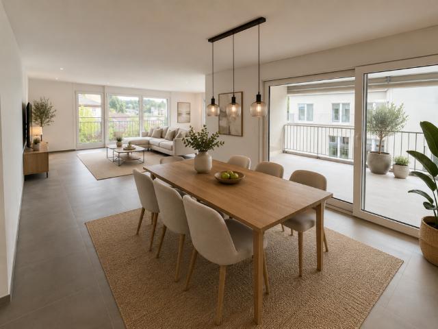 Sonnige Wohnung mit grosszügigem Balkon und Murgblick