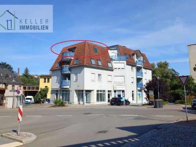 Sonnige 1,5 Raum Wohnung mit Süd Balkon und Tageslichtbad Werdau zentrumsnah
