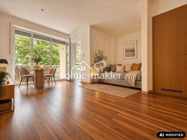 Sonnige 1 Raum Wohnung mit Balkon und Einbauküche in Plauen Neundorf