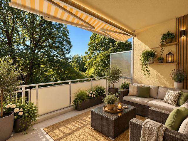 Sonnige 2 Zi. Whg. mit großem Südbalkon in Perlach